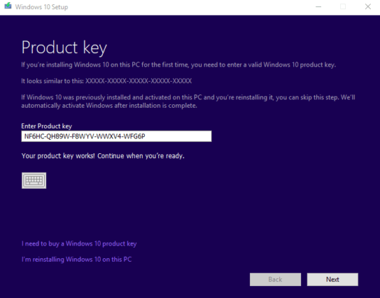 free download windows 10 pro product key